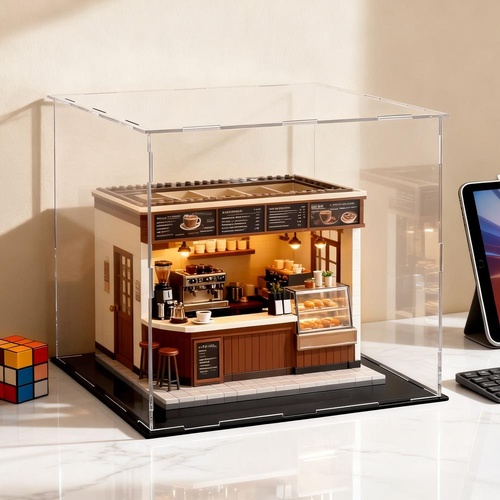 Artiss Clear Acrylic Display Case Dustproof Protection Box For Car Toys 30CM