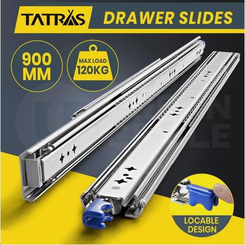 Tatras 450MM Locking Drawer Slides Load 68KG RV Camper Heavy Duty Runners