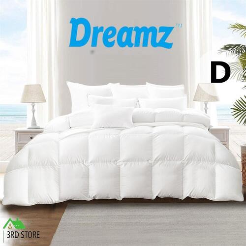 DreamZ Duck Down Feather Quilt 200GSM Duvet Doona Summer Double Blanket Bed