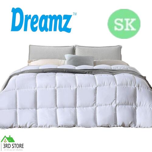 DreamZ 700GSM All Season Duck Down Feather Filling Duvet in Super King Size