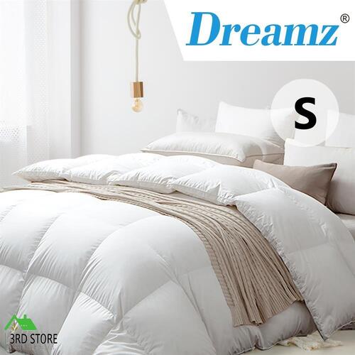 DreamZ 500GSM All Season Goose Down Feather Filling Duvet in Single Size