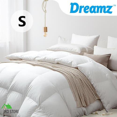 DreamZ 700GSM All Season Goose Down Feather Filling Duvet in Single Size