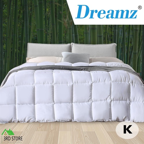 DreamZ Quilts Bamboo Quilt Winter All Season Bedding Duvet King Doona 700GSM