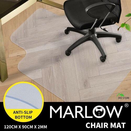 Chair Mat Carpet Hard Floor Protectors PVC Home Office Room Computer Work Mats No Pin