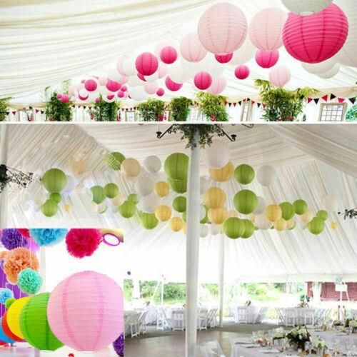 12 Paper Lanterns for Wedding Party Festival Decoration - Mix and Match Colours[Grass Green