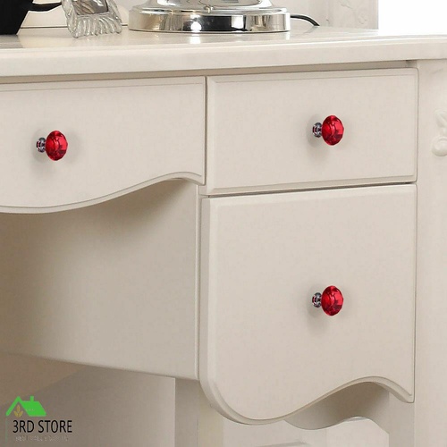 16 Pcs Clear Crystal Knobs Diamond 40mm Diameter Door Cabinet Handle