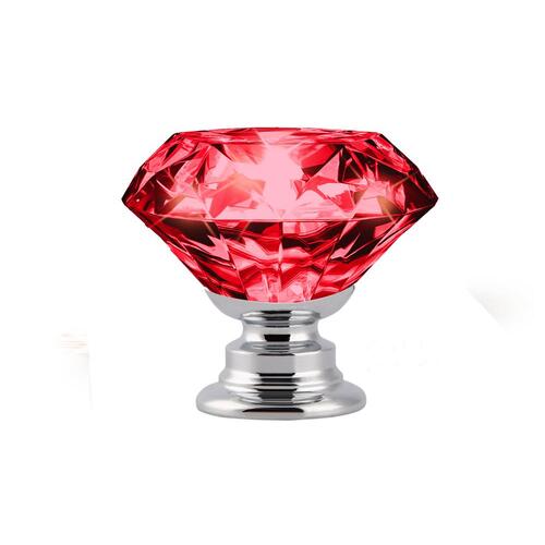 Door Knobs Handles Clear Crystal Diamond Glass Kitchen Cupboard Cabinet Pulls