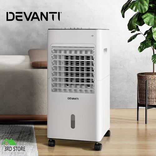 Devanti Evaporative Air Cooler Conditioner Portable 6L Cooling Fan Humidifier