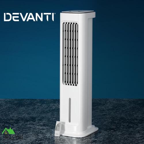 Devanti Tower Evaporative Air Cooler Conditioner Portable Cool Fan Humidifier 6L