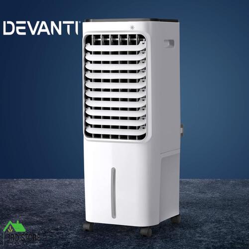 Devanti Evaporative Air Cooler Portable Cooling Conditioner w/ Ice Pack 12L