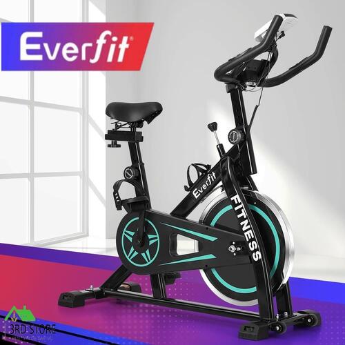 Everfit Spin Bike Exercise Bike 10kg Flywheel Fitness Home Gym 150kg capacity
