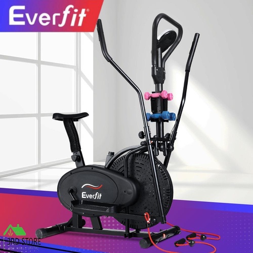 Everfit Exercise Bike 6in1 Elliptical Cross Trainer Bicycle Home Gym Fitness