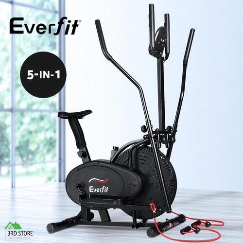 RETURNs Everfit Exercise Bike 5in1 Elliptical Cross Trainer Machine Bicycle Home Fitness