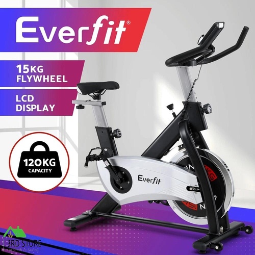 15kg Flywheel Spin Bike Everfit Exercise Bike Home Gym Fitness 120KG Capacity