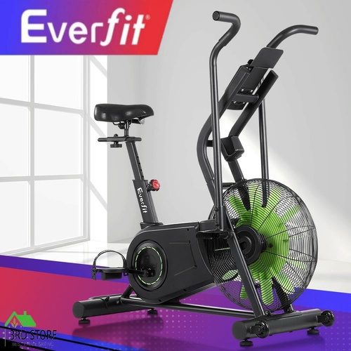 Everfit Air Bike Dual Action Exercise Bike Fitness Equipment Home Gym Cardio