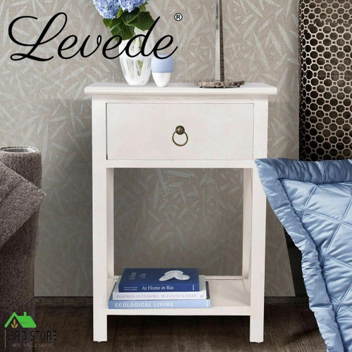 RETURNs Levede Bedside Tables Drawers Side Table Storage Cabinet Nightstand Bedroom
