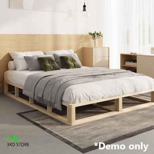 Wooden Bed Frame Base-Double