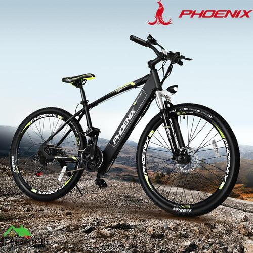 Phoenix 27.5" Electric Bike Motorized Mountain Bicycle MTB City eBike Battery