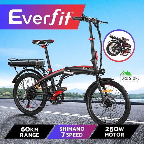 RETURNs Everfit Folding Electric Bike Urban City Bicycle eBike Rechargeable Battery 250W