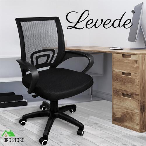 Levede Office Chair Gaming Computer Mesh Executive Back Seating Study Seat Black