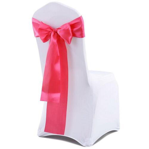 50x RED Satin Chair Sashes Cloth Cover Wedding Party Event Decoration Table