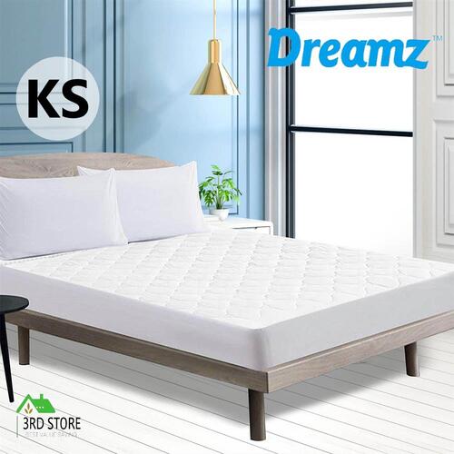 DreamZ King Single Fully Fitted Waterproof Mattress Protector Bamboo Knitted Fab