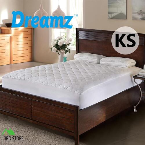 DreamZ King Single Fully Fitted Waterproof Mattress Protector Bamboo Knitted Fab