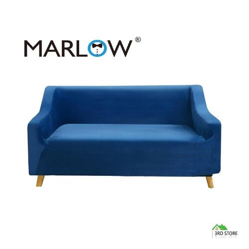 Sofa Covers 2 Seater High Stretch Lounge Slipcover Protector Couch Cover Navy