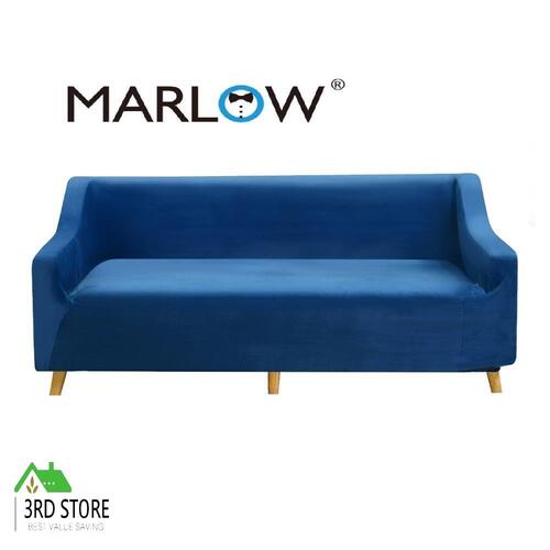 Sofa Covers 4 Seater High Stretch Lounge Slipcover Protector Couch Cover Navy