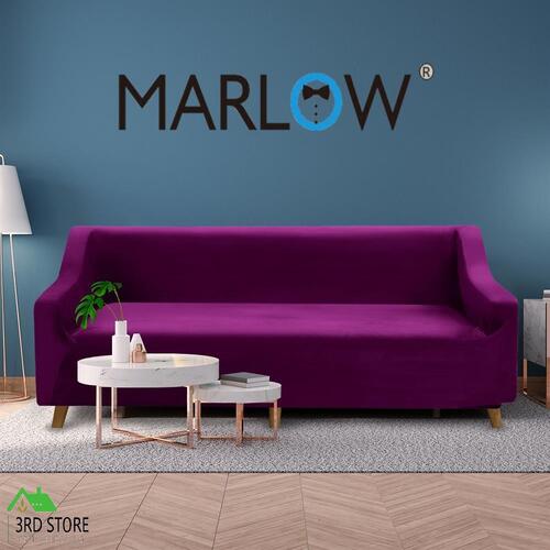 Marlow Sofa Cover High Stretch Slipcovers Soft Plush Protector Couch 4 Seater