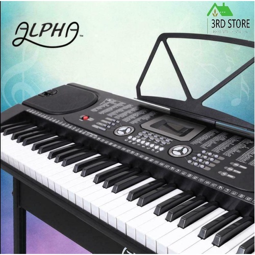 RETURNs Alpha 61 Keys Digital Piano Keyboard Electronic Electric Keyboards Black