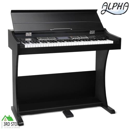 RETURNs Alpha Electronic Digital Piano Keyboard 61 Key Electric Classical Music Stand