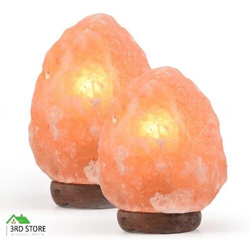EMITTO Himalayan Salt Lamp Rock Crystal Natural Light Dimmer Switch Bulbs 2-3kg