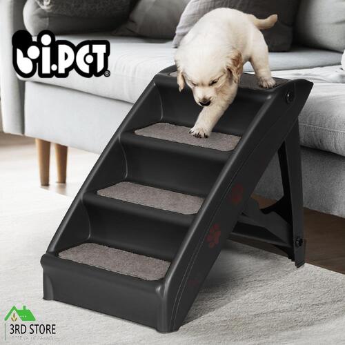 i.Pet Dog Ramp For Bed Sofa Car Pet Steps Stairs Ladder Indoor Foldable Portable