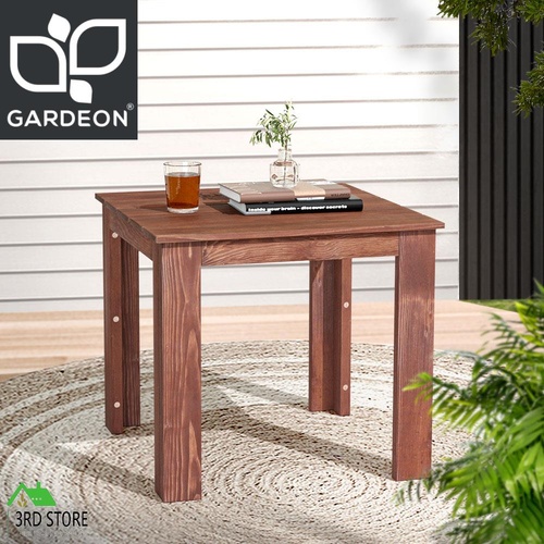 Gardeon Coffee Side Table Wooden Desk Outdoor Furniture Camping Garden Brown