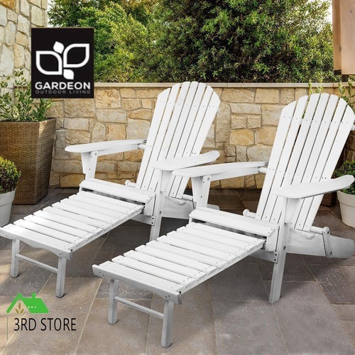 Gardeon Outdoor Sun Lounge Chairs Patio Furniture Lounger Beach Chair Adirondack
