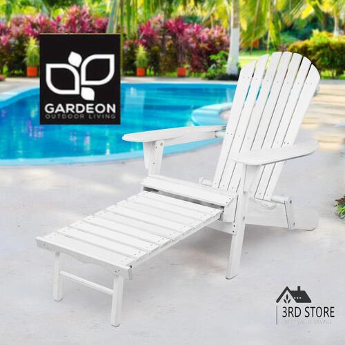 Gardeon Outdoor Chairs Patio Furniture Wooden Sun Lounge Beach Garden Adirondack