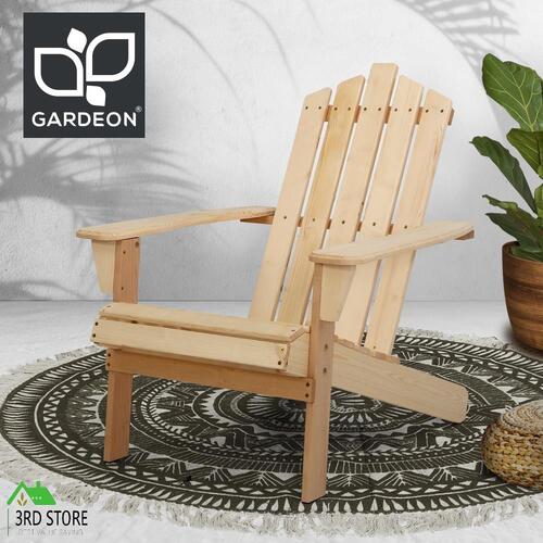 Gardeon Outdoor Furniture Beach Chairs Chair Wooden Adirondack Garden Patio