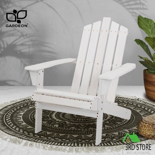 Gardeon Outdoor Chairs Furniture Beach Chair Garden Lounge Wooden Adirondack