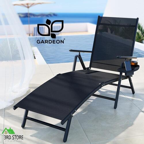Gardeon Sun Lounge Outdoor Lounger Recliner Chair Foldable Patio Furniture