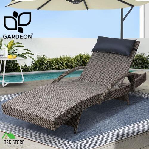 Gardeon Outdoor Sun Lounge Furniture Setting Rattan Wicker Lounger Day Bed Patio