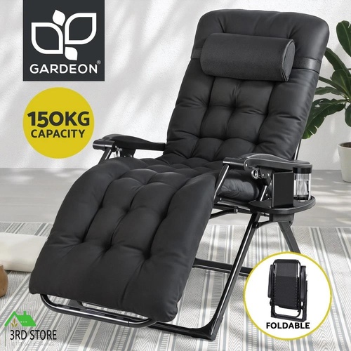 Gardeon Sun Lounge Lounger Folding Camping Zero Gravity Chair Outdoor Furniture