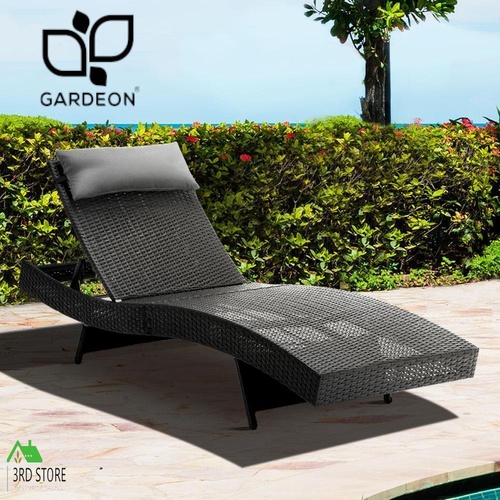RETURNs Gardeon Sun Lounge Wicker Lounger Day Bed Sofa Patio Outdoor Setting Furniture