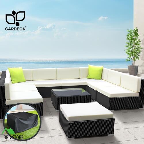 Gardeon 10pc Lounge Setting Wicker Sofa Set Outdoor Furniture Rattan Patio