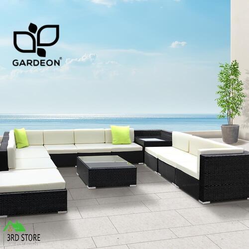 Gardeon 12PC Outdoor Furniture Sofa Set Wicker Garden Patio Lounge