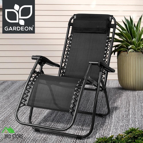 Gardeon Zero Gravity Recliner Chair Outdoor Sun Lounge Folding Reclining Camping