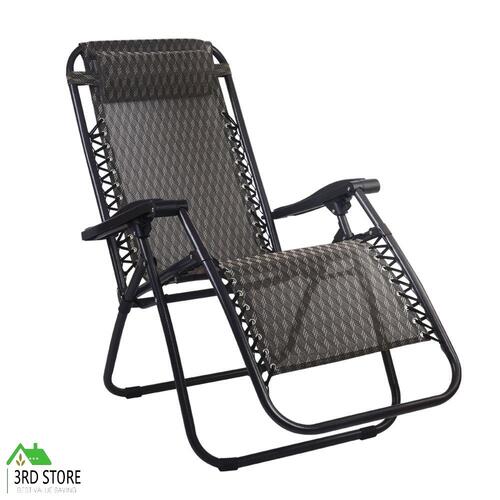 Gardeon Zero Gravity Chair Portable Camping Reclining Sun Lounge Folding Outdoor