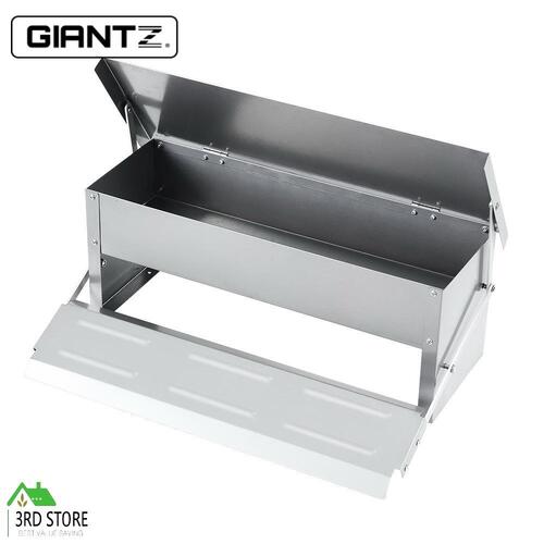 Giantz Automatic Chicken Feeder Auto Poultry Chick Feeders Treadle Self Opening