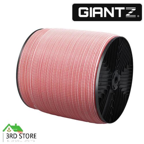 Giantz 2000M Electric Fence Wire Tape Poly Stainless Steel Temporary Fencing Kit