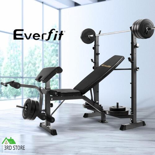 Everfit Weight Bench 9-in-1 Press Multi-Station Fitness Incline Gym Equipment